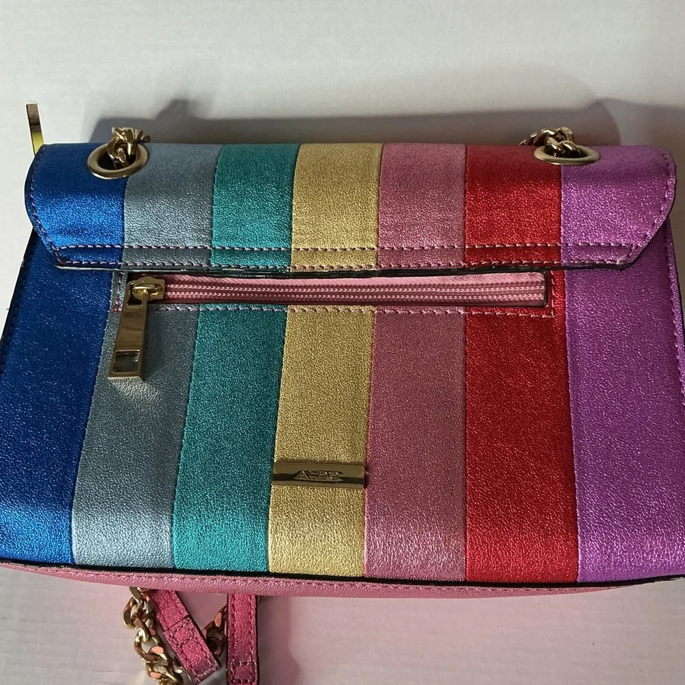 🌈 ALDO Rainbow Metallic Crossbody Bag - Picture 8 of 10